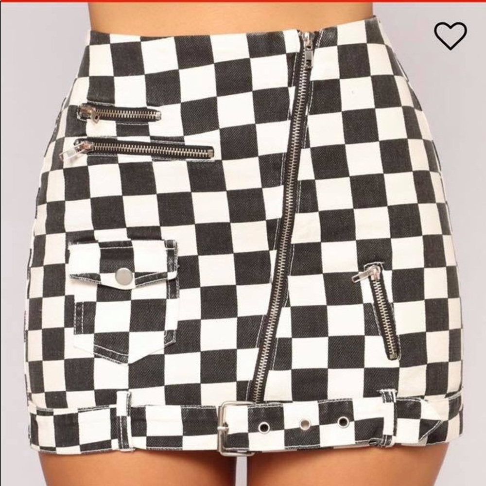 Checkered skirt